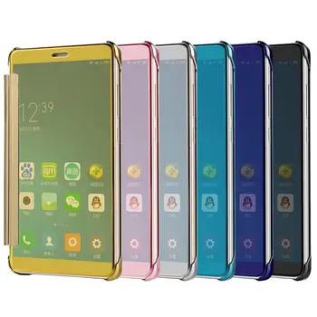 YESPURE Zrkadlo Flip Kožené Prípade mobilného Telefónu Pre Xiao Redmi Poznámka 4 Smart Handphone Prípade