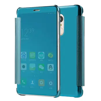 YESPURE Zrkadlo Flip Kožené Prípade mobilného Telefónu Pre Xiao Redmi Poznámka 4 Smart Handphone Prípade
