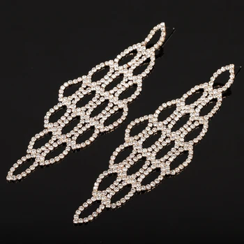 YFJEWE Slávnej Značky Rakúskeho Kryštálu Náušnice Striebro Pozlátené Náušnice kvapka Šperky Pre Ženy Bijoux Módne Náušnice Šperky #E428