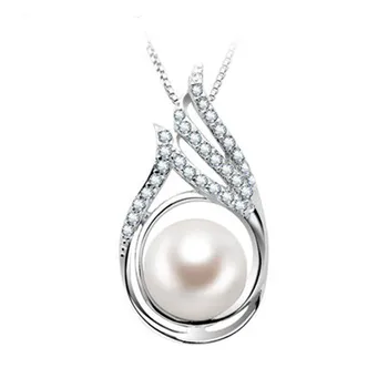 YIKALAISI 2017 Pearl Šperky Prírodných Sladkovodných Perál Princezná Náhrdelník Retiazky 925 Sterling Silver Šperky Pre Ženy