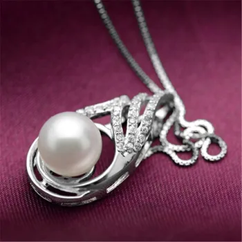 YIKALAISI 2017 Pearl Šperky Prírodných Sladkovodných Perál Princezná Náhrdelník Retiazky 925 Sterling Silver Šperky Pre Ženy