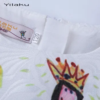 Yilaku Dievčenské Šaty Letné Európsky Štýl Dievča Oblečenie Graffiti Vytlačiť Deti Šaty pre Dievčatá, Maľovanie Šaty detské Oblečenie