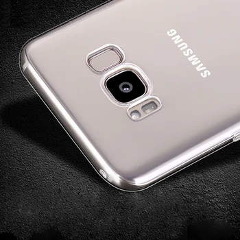 YKSPACE Transparentné Mäkké Silikónové TPU puzdro Pre Samsung Galaxy S6 S7 okraji S8 S9 Plus Poznámka 8 Zadný Kryt Ultra Tenké Anti Zraziť