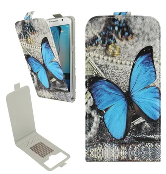 Yooyour Luxusné high-grade vytlačené flip butterfly kožené telefón puzdro pre Prestigio Milosť O5 PSP5506 DUO/Wize N3/Wize M3/Muze K5