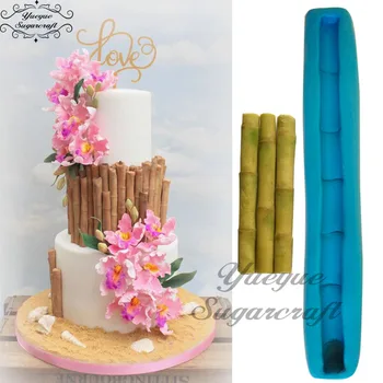 Yueyue Sugarcraft Bambusu silikónové formy fondant formy cake zdobenie nástroje čokoláda gumpaste plesní