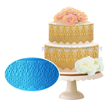 Yueyue Sugarcraft Kvet silikónové čipky formy fondant formy cake zdobenie nástroje čokoláda gumpaste formy svadobnú tortu decoraton