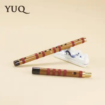 YUQUE Bambusová Flauta začiatočník Woodwind dizi Hudobné nástroje C D E F G Tlačidlo Čínsky dizi Prierezové Flauta Xiao