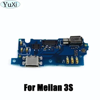 YuXi USB Dock Nabíjačku Nabíjací Port Konektor W Mikrofón Vibrátor Motorových Doske Modulu Flex Kábel pre Meizu 3S M3S Mini