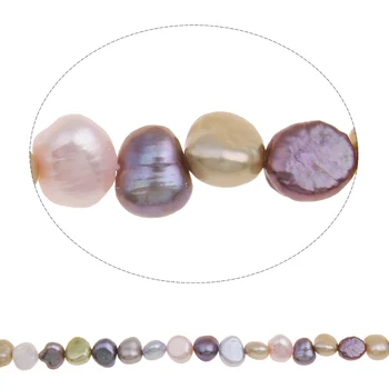 YYW Barokový Umelé Sladkovodné Perly Korálky Šperky zmiešané farby 6-7mm Skutočný Prírodný Voľné Pearl Korálky DIY, Čo pre Náhrdelník