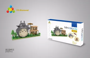 YZ Micro Bloky Titanic DIY Častice Tehly Totoro Aukcie Obrázok Modelu Hračiek 3D Anime Juguetes Chlapec, Hračky, Darčekové YZ66512