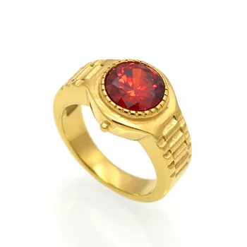 Z nehrdzavejúcej Ocele Modré Červené Zlato AAA Cubic Zirconia Krúžok Dámske Krúžok Klasické Elegantné Svadobné Zlato Watchband Prstene, Šperky