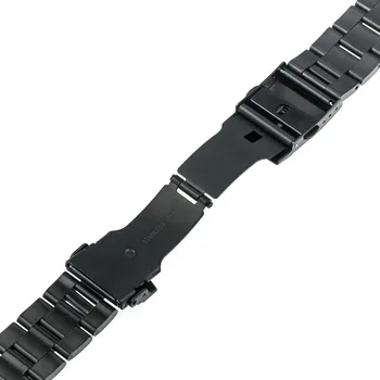 Z nehrdzavejúcej Ocele Watchband + Adaptéry pre iWatch Apple Hodinky Sport Edition 38mm 42mm Kapela Bezpečnostné Pracky Popruhu Zápästí Náramok Pásu