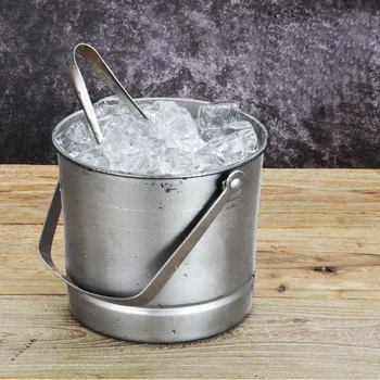 Z nehrdzavejúcej ocele, ľadové vedro bar KTV prenosné ice cream barel klub malé ľadové vedro s membránou