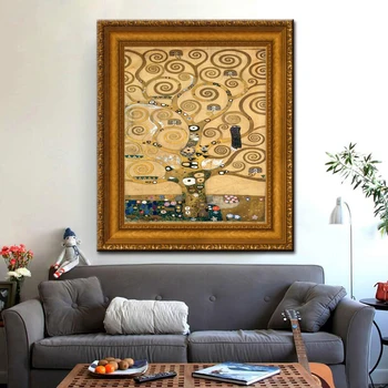 Zadarmo doprava Rakúsko Gustav Klimt Strom Života plátno, vytlačí Aabstract olejomaľba tlačené na plátno domáce dekorácie obrázok