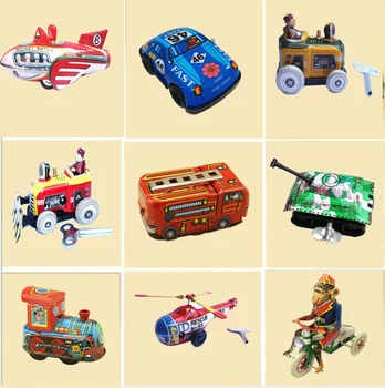 Zadarmo loď starožitné vintage plech vetra na hodinky auto, lietadlo, loď nákladných vozidiel hračka modely zbierať ich všetky klasické modely