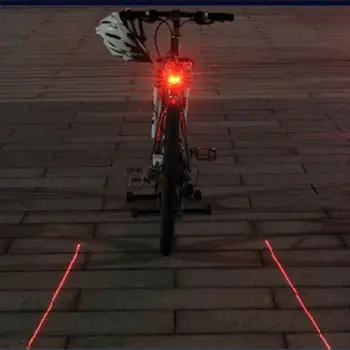 Zadné svetlo 5LED+2Laser Cyklistické Bezpečnostné Upozornenie Bicykel Zadné Svietidlo na Bicykel Laser Zadné zadné Svetlo 3 LED Červená 7 Režimov Bicicleta Upozornenie