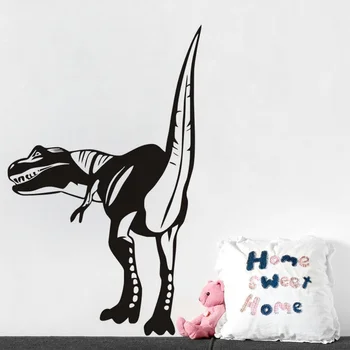 Zadné T-Rex Vinyl Na Stenu Odtlačkový Dinosaura Umenie Nálepky Domova Nástenná Maľba Na Izbe Zvierat Pre Deti Izba Nursey Domáce Dekorácie H53