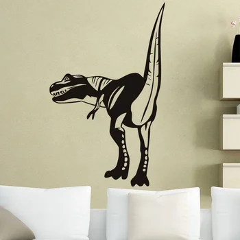 Zadné T-Rex Vinyl Na Stenu Odtlačkový Dinosaura Umenie Nálepky Domova Nástenná Maľba Na Izbe Zvierat Pre Deti Izba Nursey Domáce Dekorácie H53
