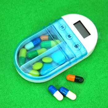 Zapečatené Tablety Tablet Priestoru Prípade Denné Pripomienka Elektronické Smart Načasovanie Medicíny Box Kontajner Skladovanie Prípade, Časovač