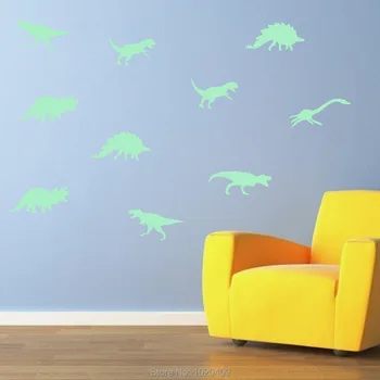 Zariadenie domácnosti dekoračné Svietiace nálepky na stenu light-emitting Dinosaura tapety deti miestnosti strop dekor GS052