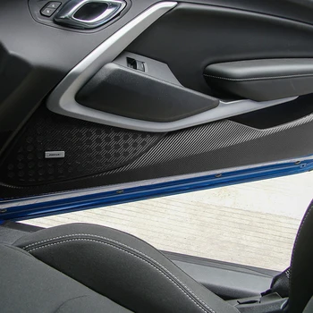 ZAVESENIE karbónová Nálepka Auto Interiérové Dvere Proti Kop Nálepky Ochranu Dekorácie Pre Chevrolet Camaro 2017 Do Auta Styling