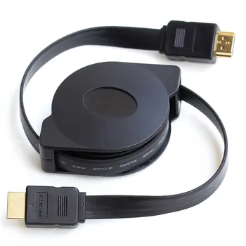 Zaťahovacie & elastická 1080P HDMI / HDMI Kábel, 1 m 1,8 m 3D kábel Kábel Adaptéra pre projektory Monitory LCD TV prenosné PS3