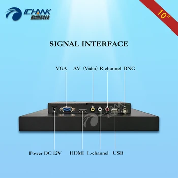 ZB100TN-V59/10 palcový kovovým plášťom monitor/10 palcové oceľové puzdro zobrazenie/Anti-interferencie POS stroj,Priemysel Wall-rám monitora;
