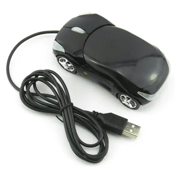 Zbrusu Nové auto-styling D Optická Myš USB, Drôtová Myš Myš 800DPI Auto Tvar pre PC, Notebook, Notebook, Počítačová Myš