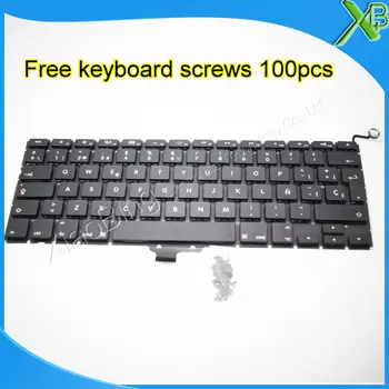 Zbrusu Nový SP španielsky klávesnica+100ks klávesnice skrutky Pre MacBook Pro 13,3