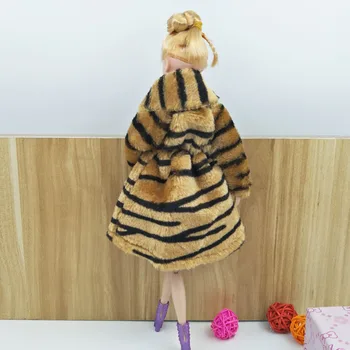 Zebra Zviera Tlače Módne Bábiky Oblečenie Pre Barbie Doll Oblečenie Zimné oblečenie Oblečenie Bábiky Šaty 1/6 BJD Bábika Príslušenstvo Hračky