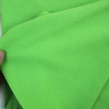 Zelená Polar Fleece Textílie anti-obaľovanie jednej strane Flaušová Tkanina Ručné Textílie Predávaných Dvore doprava Zdarma!!!