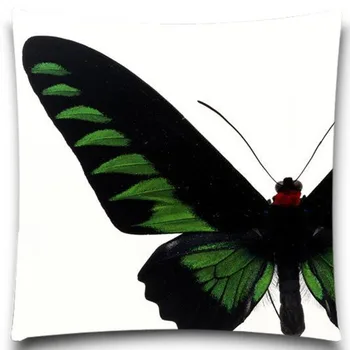 Zelený&Čierny Motýľ vzor Zvieratá Štvorcový Vankúš Bavlna polyester spálňa/stoličky/auto/gauč sídlo 16 18 20 palcov 9 štýl