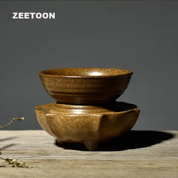 Zen Japonskom Štýle Vintage Glazúra Hrubej Keramiky Čaj Lapače Puer Čaj Filter Kung Fu Čaj Nastaviť Príslušenstvo Tvorivé Domova