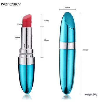 Zerosky Mini Rúž Vibrátor Sexuálne Hračky pre Ženy, G mieste Masáž Vibračná Unikátny Ženské Stimulátor Klitorisu Vibrátor