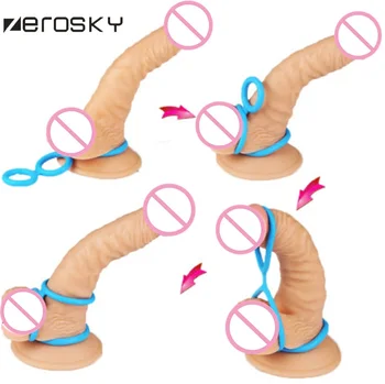 Zerosky Penis Krúžok Rozšírenie 3 Krúžky na Penis Klietky Odkladu Dick Ejakulácie Kohút Krúžky Sexuálne Hračky pre Mužov Erotický Sex Penis Krúžok
