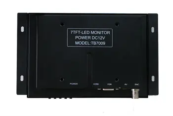 ZGYNK / 7 palcový Otvorený Rám Priemyselné monitor/ kov monitor s VGA /AV/BNC/HDMI monitor