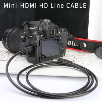 Zhenfa Mini HDMI na HDMI Kábel pre Canon EOS 6D 7D 50D 60D 60Da M M2 EOS 5D Mark II, III 70 D 100D 500D 550D 600D 650D 5D2 5D3