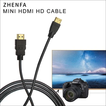 Zhenfa Mini HDMI na HDMI Kábel pre Canon EOS 6D 7D 50D 60D 60Da M M2 EOS 5D Mark II, III 70 D 100D 500D 550D 600D 650D 5D2 5D3
