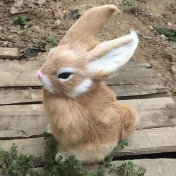 ZILIN krásne simulované králik ručné roztomilý zajačik Veľkonočné králik 4 farby pre možnosť 16*22 cm