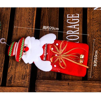 Zilue 4pcs/veľa Ozdoby na Vianočný Stromček Children 's Darčekové Tašky 20*10cm Roztomilý Handričkou Bale Prívesky Vianočné Festival Darčekové Tašky