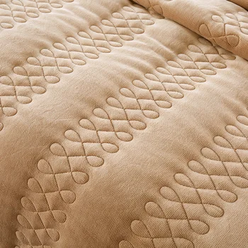 Zimné prúžok Deka Zahustiť teplú posteľ, kryt 200*230 cm-3.4 kg coral fleece obliečky 180*200 cm prehoz cez posteľ Flanelové fleece deky posteľ