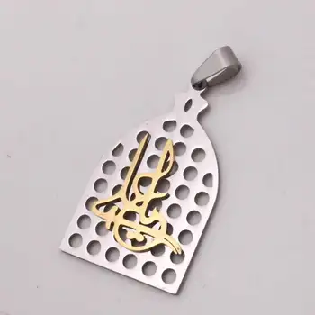 ZKD ISLAM YA ALI Shia Moslimských nehrdzavejúcej ocele s príveskom & náhrdelník