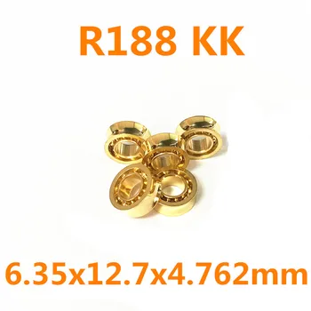 Zlato R188kk 8 Korálky 6.35x12.7x4.762mm Strane Spinner Top Yo-yo R188 Kk Ložisko Guľkové Zariadenia z Príslušenstva Dlhý Čas Spánku 5 Minút