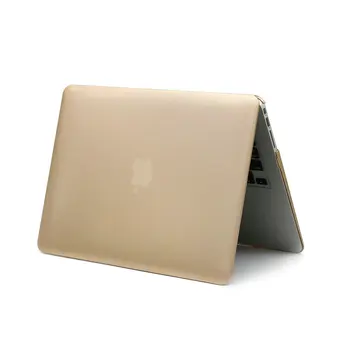 Zlaté Prípade Laptop Taška Shell Pre Macbook air 11 pro 13 retina 12 15 Touchbar Rukáv Notbook Prípade Pevného Pre Mac book bez loga