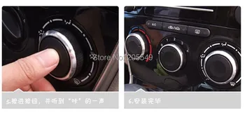 Zliatina hliníka klimatizácia gombík AC Gombík Klimatizácia tepla Spínača gombík pre Hyundai Verna 3ks za set