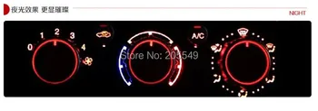Zliatina hliníka klimatizácia gombík AC Gombík Klimatizácia tepla Spínača gombík pre Hyundai Verna 3ks za set