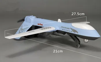Zliatiny bezpilotné,Pterosaurs UAV model,kovové diecasts,vytiahnuť späť & bliká & hudobné,doprava zdarma