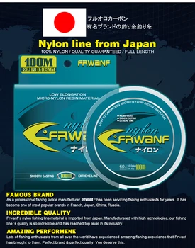 Značiek nové najvyššej Kvality Super Silné Japonsko Monofil Nylon vlasec 100M Rybárske náčinie, Doplnky 3-28LB odporu vedenia