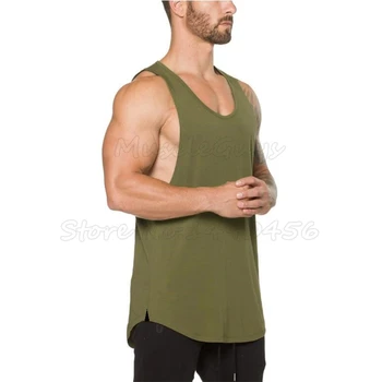 Značku oblečenia pevné tank topy prázdne zlato mužov tielko musculation vesta kulturistike a fitness Stringer mužov telocvične tanktop