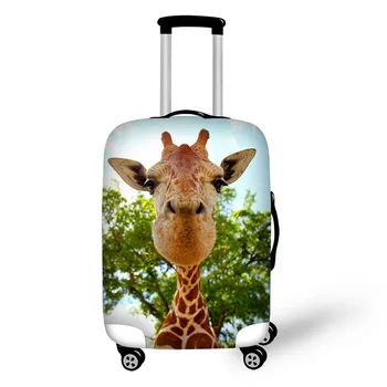 Zoo žirafa vytlačí cestovný kufor batožiny kryt skladovanie taška puzdro hrubé ochranné 18-30 palcový Cestovné Príslušenstvo